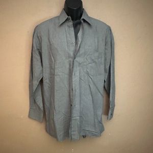 Rodin Collection Microplaid Long Sleeve Shirt 15.5" neck Regular Made in Italy